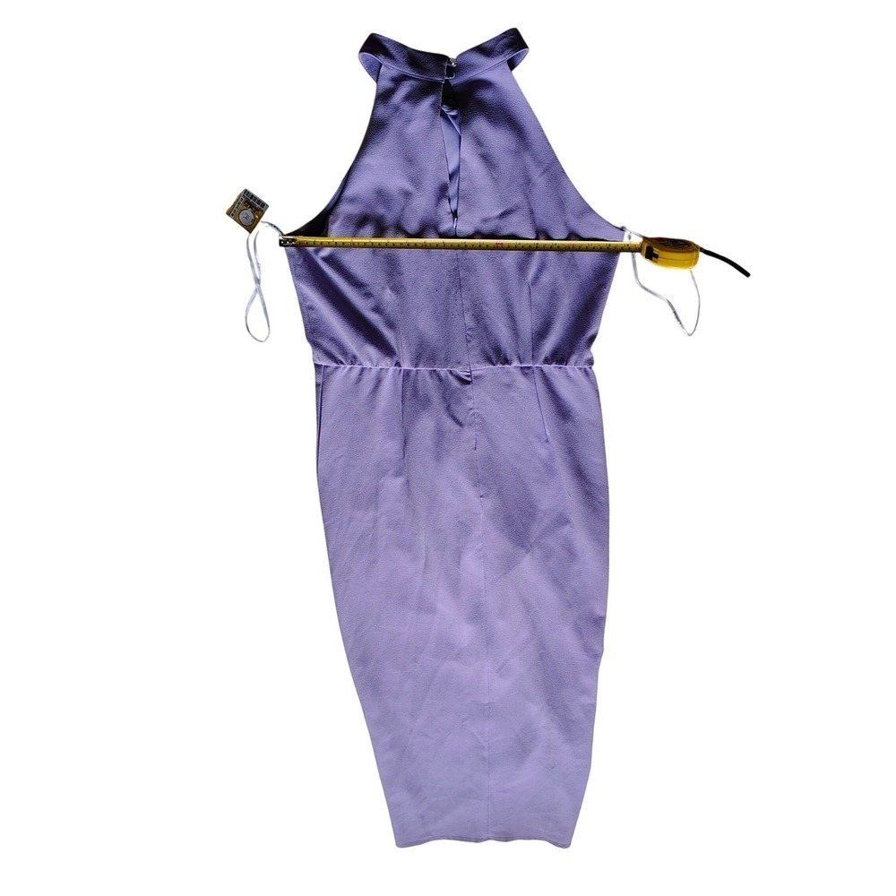 NWOT Julia Jordan Lilac Halter Neck Sleeveless Party Cocktail Midi Dress size 14 - Picture 5 of 7
